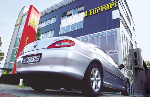 Peugeot 406 Coupe - Lew pręży muskuły