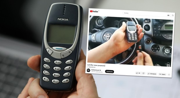 Pokazali kradzież samochodu "na Nokię 3310". Operacja zajęła 30 sekund [WIDEO]
