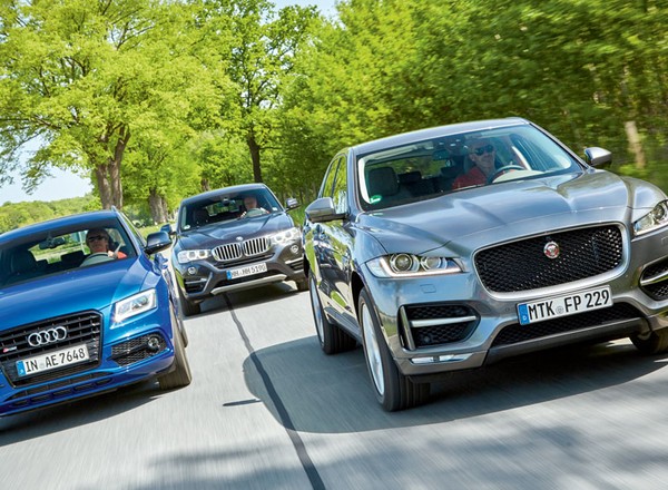 Audi SQ5 kontra BMW X4 35d i Jaguar F-Pace 30d - czy warto kupić SUV-a z mocnym dieslem?