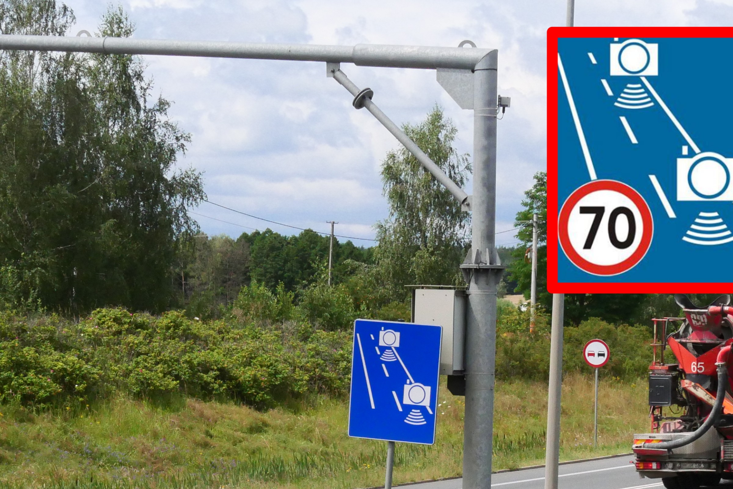 Oznakowanie pomiarów odcinkowych do wymiany, bo jest niebezpieczne. Zmian ma być więcej