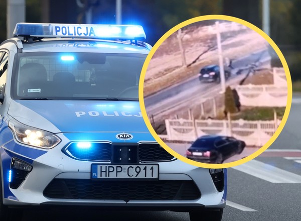 Rowerzysta wjechał wprost pod samochód. Aż wyrzuciło go w górę [WIDEO]