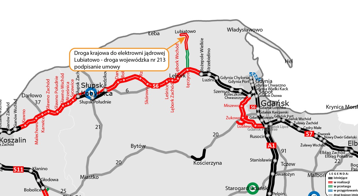W Polsce powstanie pierwsza droga atomowa. Połączy się z drogą 213
