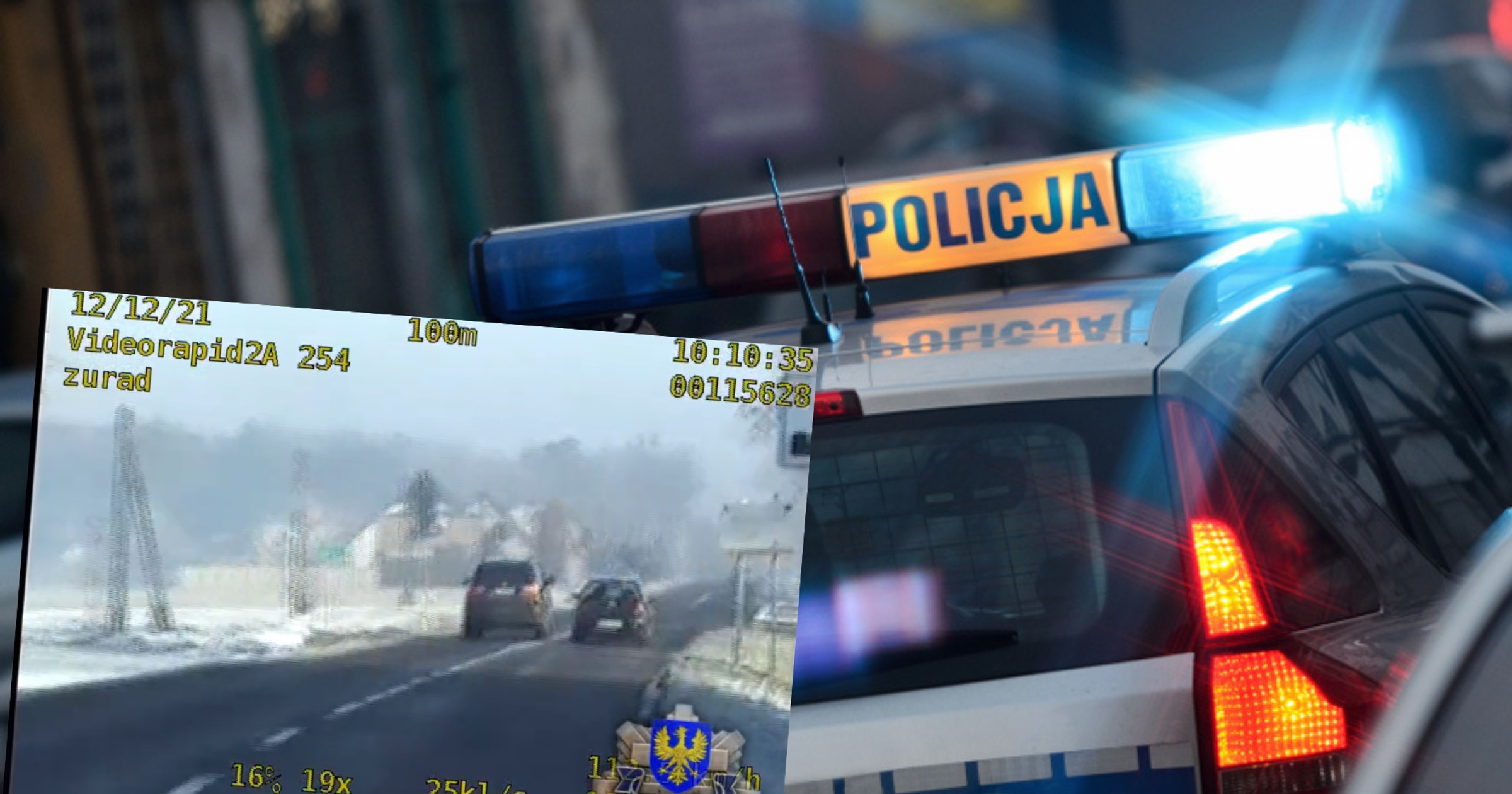 Wyprzedzał na skrzyżowaniu i przekroczył dozwoloną prędkość. Policjanci zbadali go alkomatem (fot. Twitter/opolskaPolicja)
