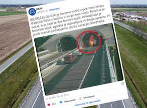 Pożar w tunelu na autostradzie. Temperatura przekroczyła tysiąc stopni. Aż zapadł się sufit