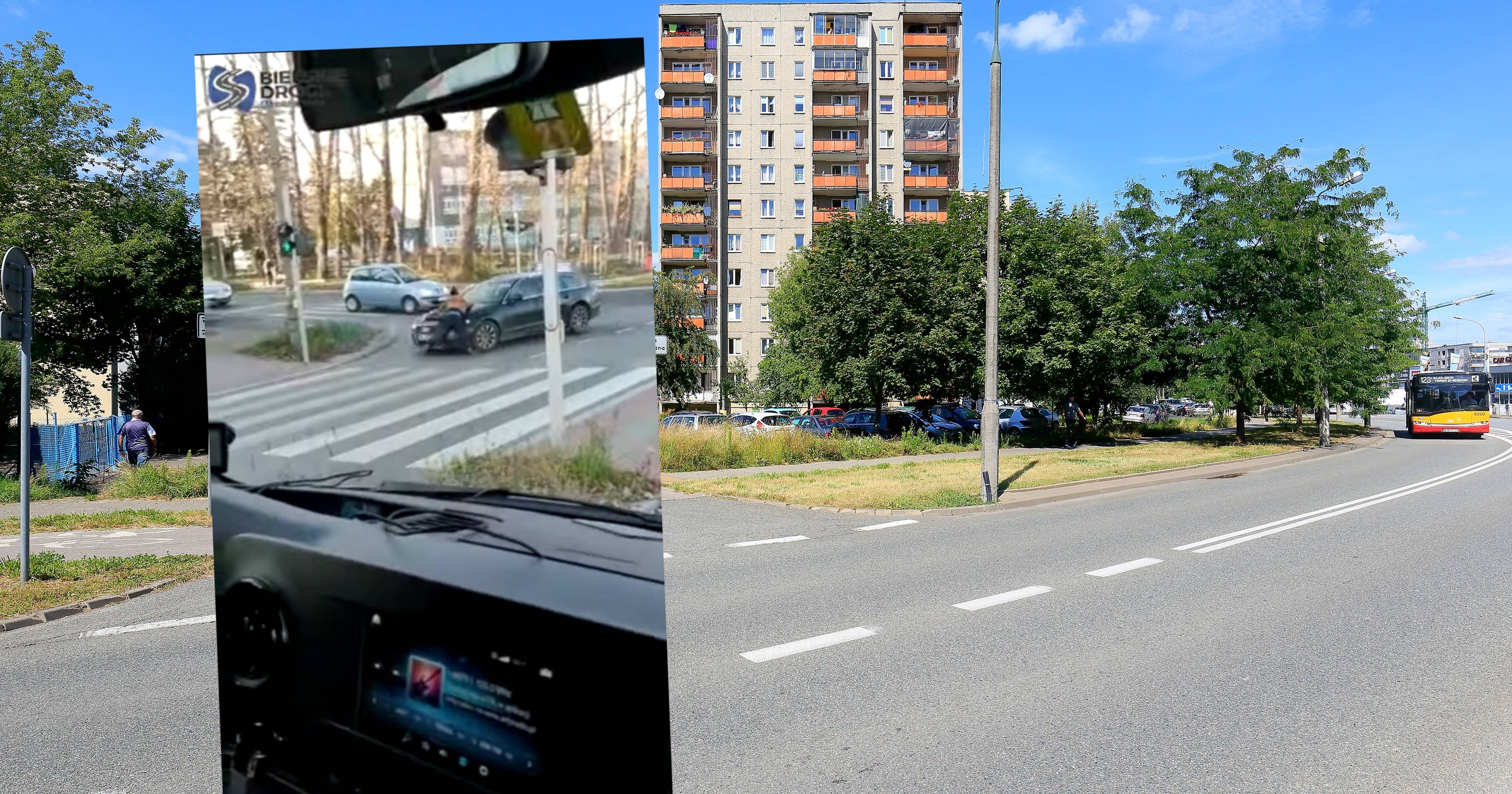 Road rage w centrum miasta