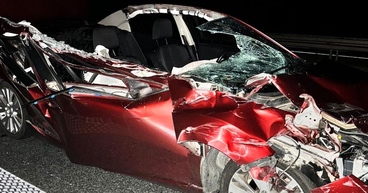 Uderzył w tira na autostradzie A2. Miał aż 2,5 promila