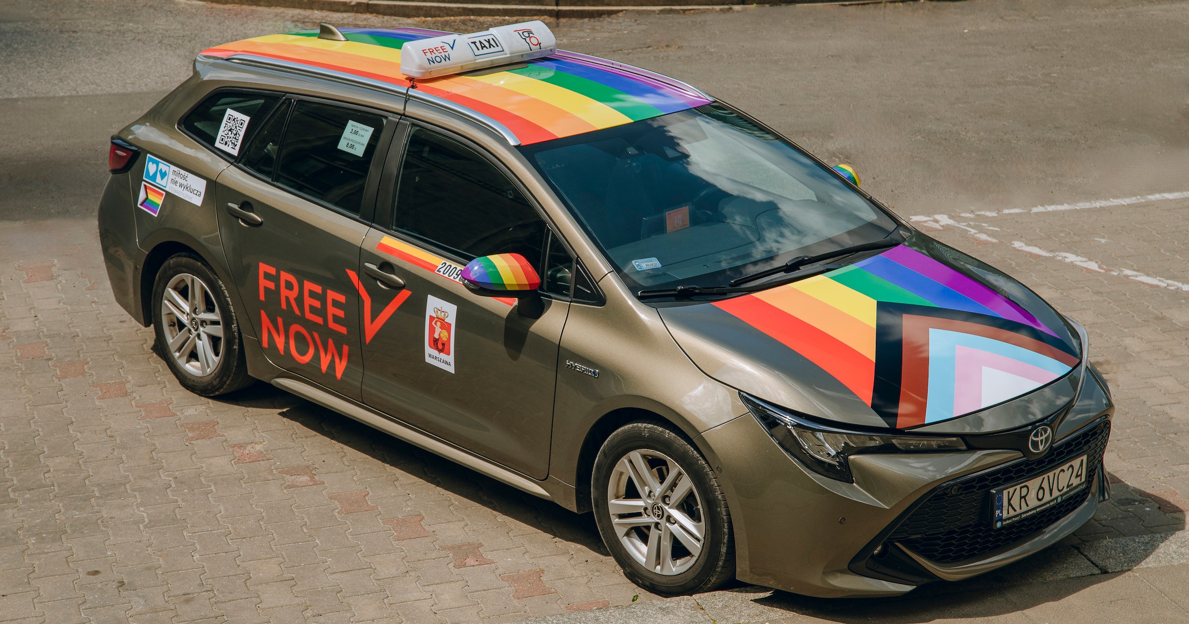 Tęczowa taksówka Freenow