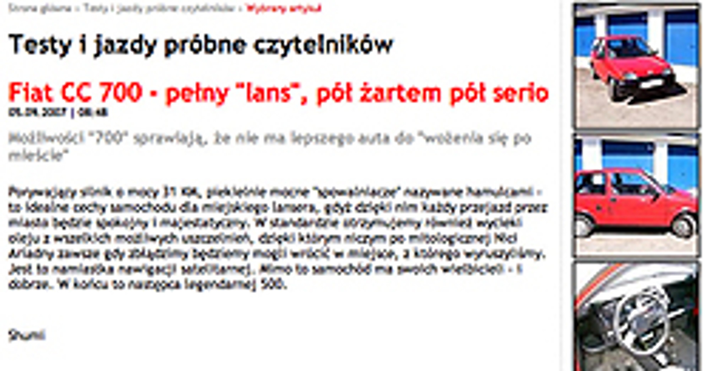 Wyślij do nas swój test