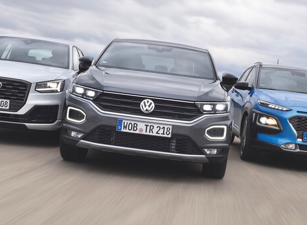 Volkswagen T-Roc kontra Hyundai Kona i Audi Q2 - małe SUV-y w natarciu!