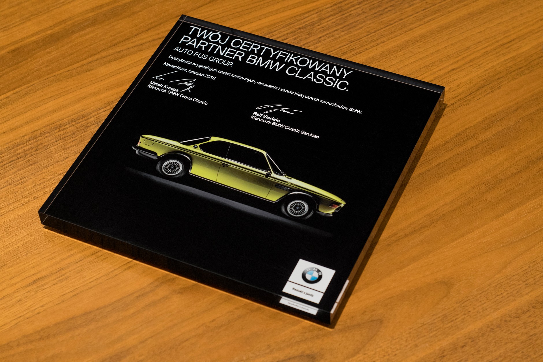 BMW Auto Fus Group certyfikowanym centrum BMW Classic