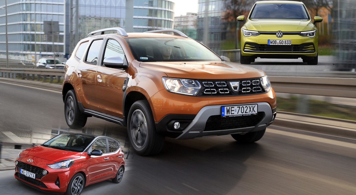 Hyundai i10, Dacia Duster, Volkswagen Golf. Nowe auta za 70 tys. zł - które kupić?