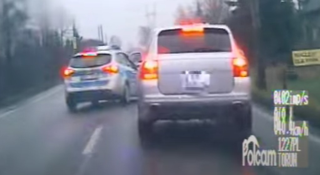 Pościg za złodziejem Porsche Cayenne