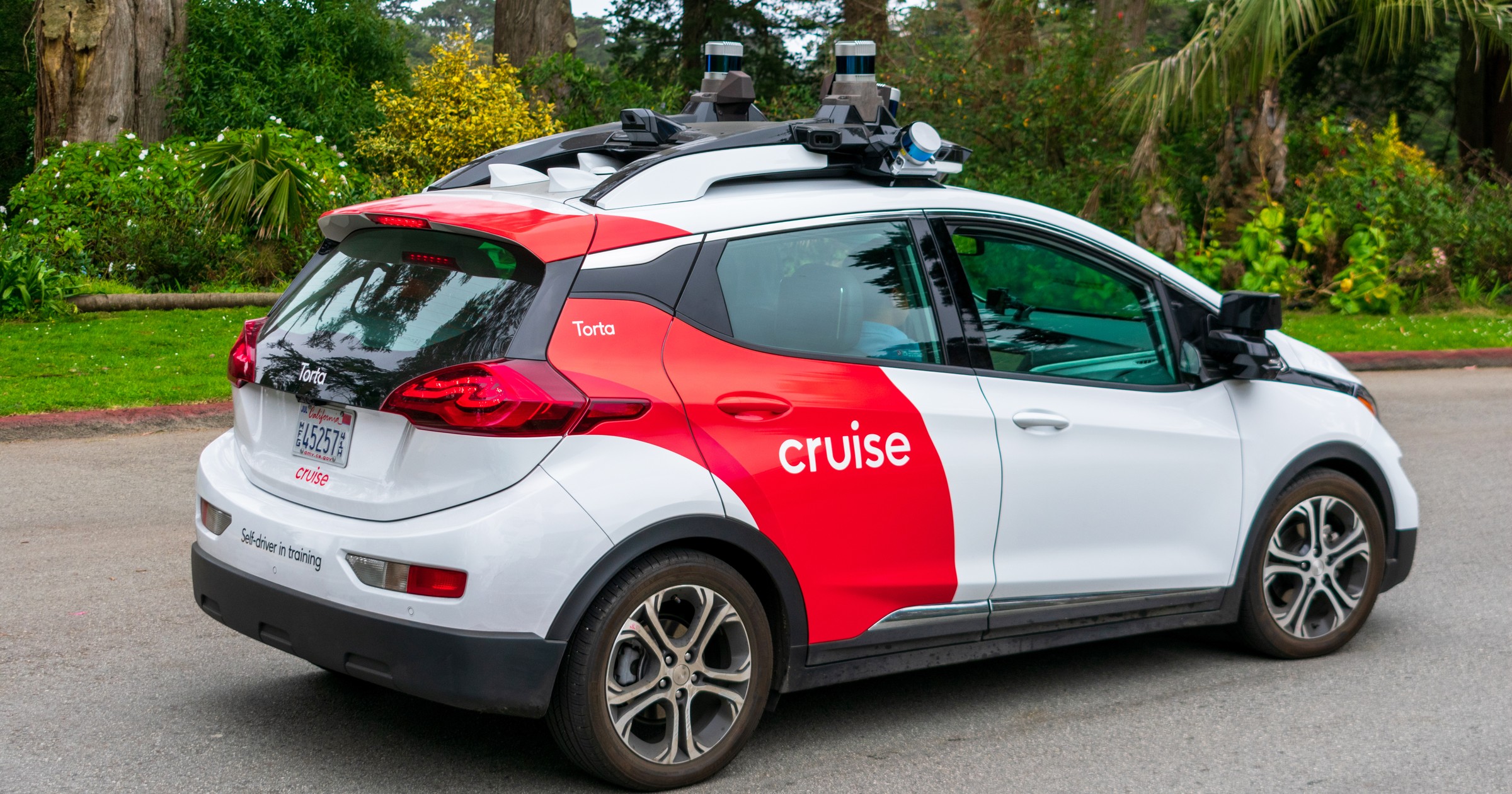 Autonomiczny Chevrolet Bolt podczas testów przez firmę Cruise LLC w San Francisco | zdj. ilustracyjne