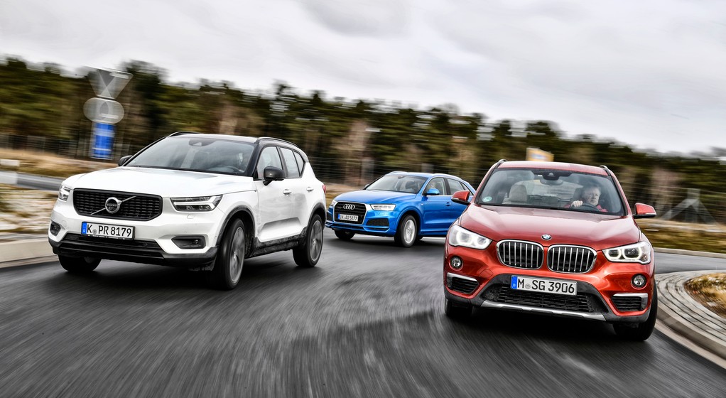 Drzwi do klasy premium otwarte? Porównanie: Volvo XC40 vs. Audi Q3, BMW X1