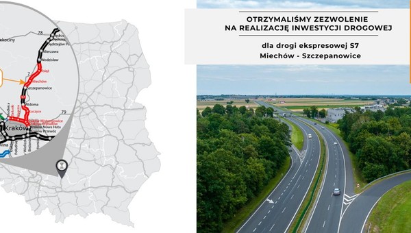 Wiemy, kiedy pojedziemy całą S7 z Warszawy do Krakowa. Jest zgoda na budowę ostatniego odcinka