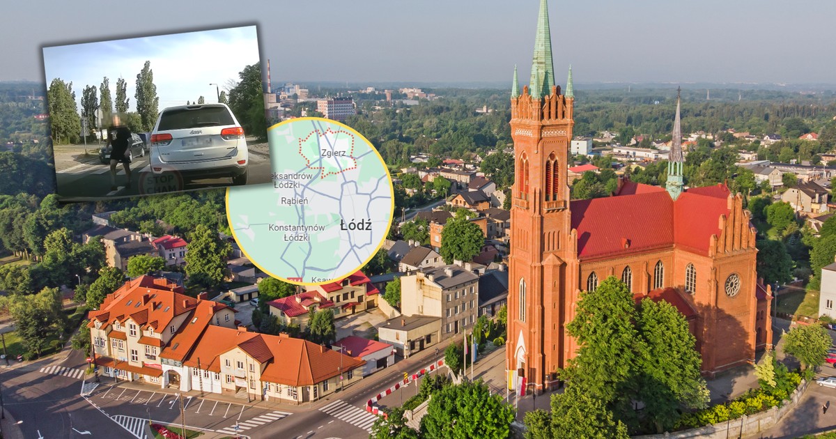 Nie ustąpił mu przejazdu. "Szeryf" się zdenerwował (Screen: YouTube/Stop Cham/Google Maps)