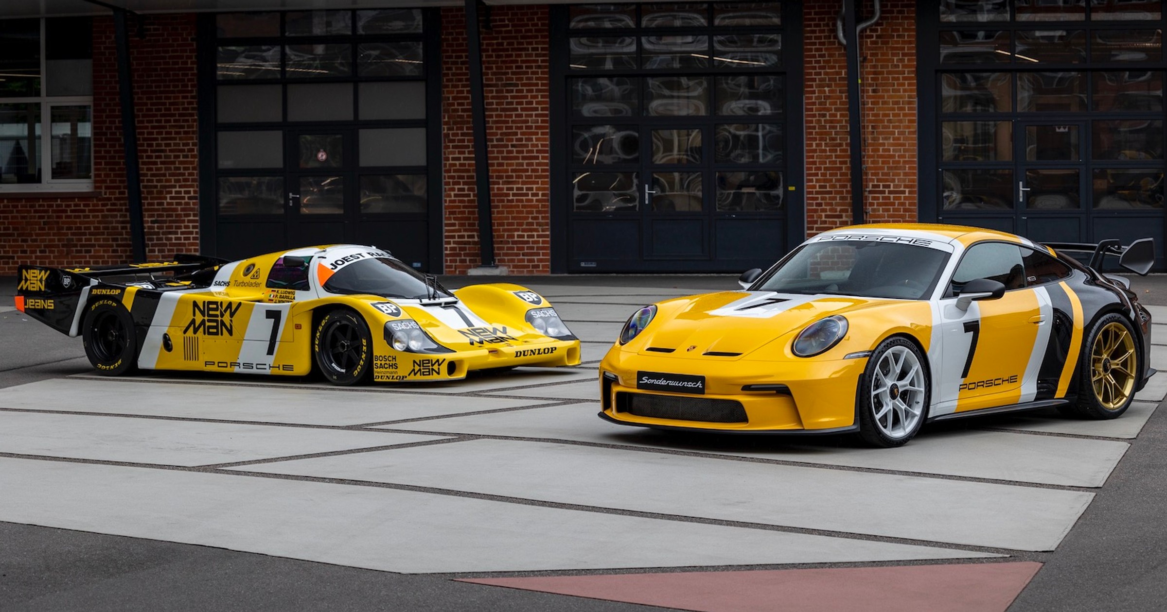 Porsche 911 GT3 (992) w stylu bolidu z Le Mans 1985