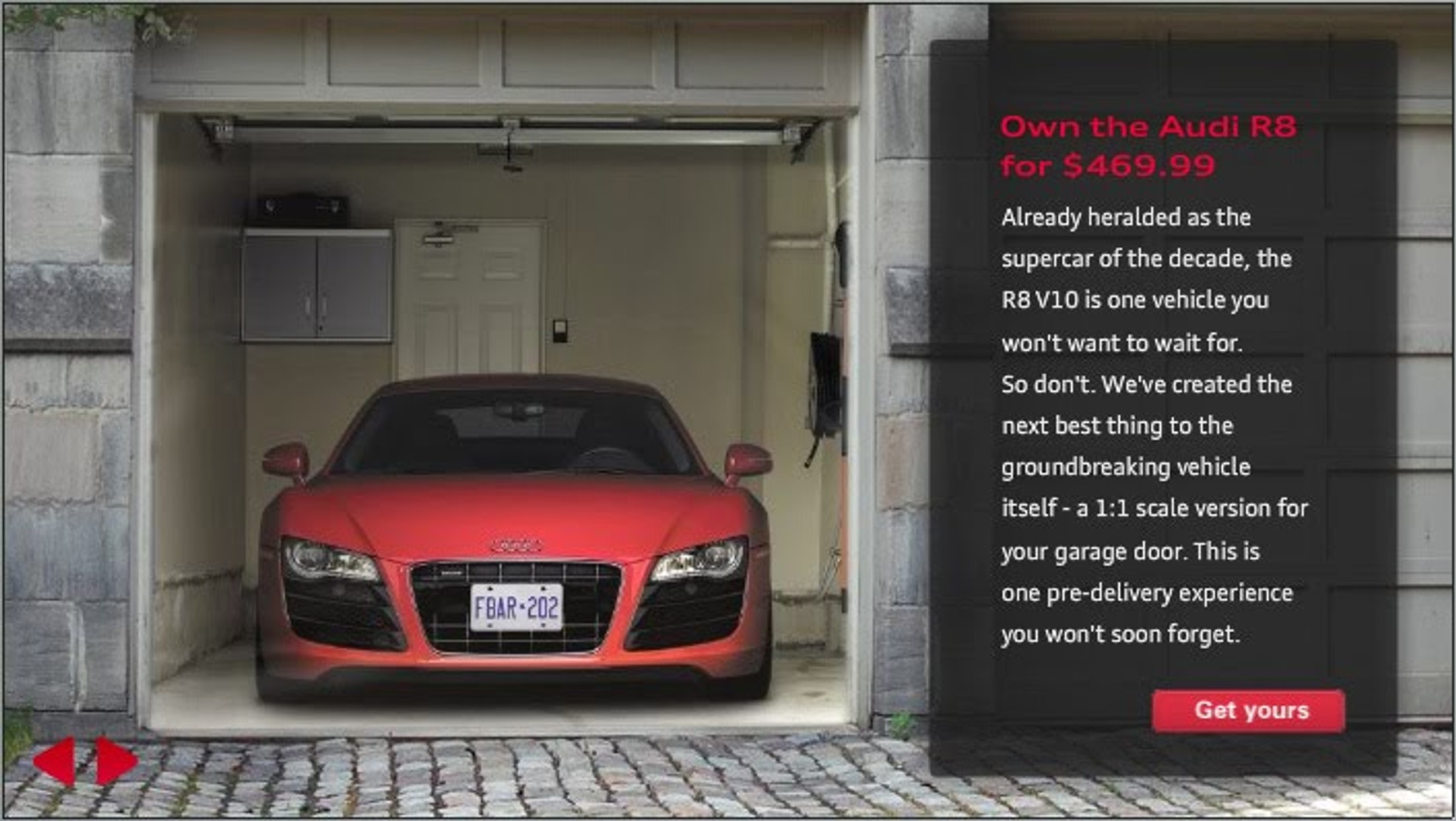 Audi R8 za 469,99 dolarów!