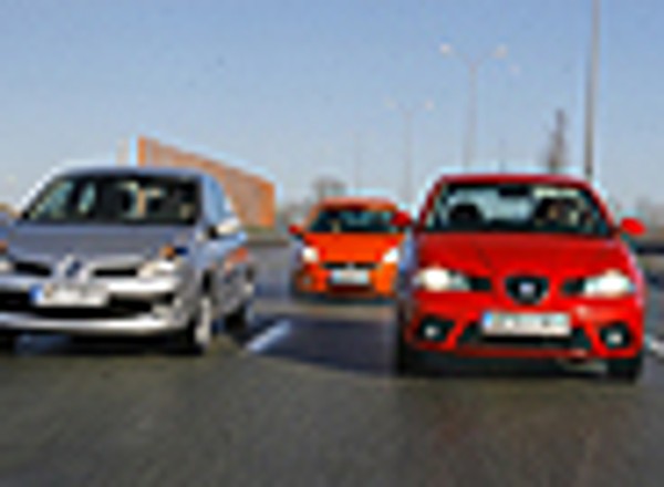 Fiat Grande Punto, Seat Ibiza, Renault Clio - Miejscy sprinterzy