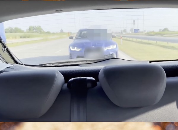 Kierowca BMW M3 siał terror na autostradzie A1. Wszystko się nagrało [WIDEO]