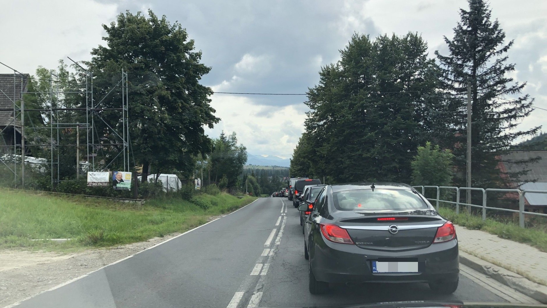 Korek na starej Zakopiance