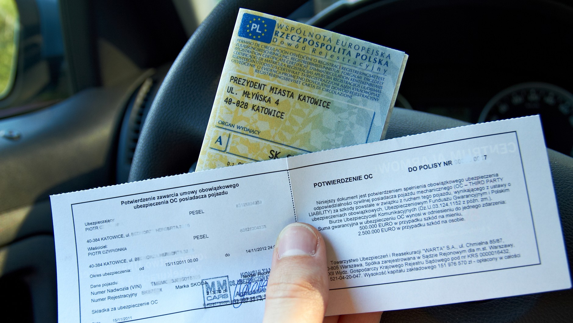 Dowód rejestracyjny pojazdu