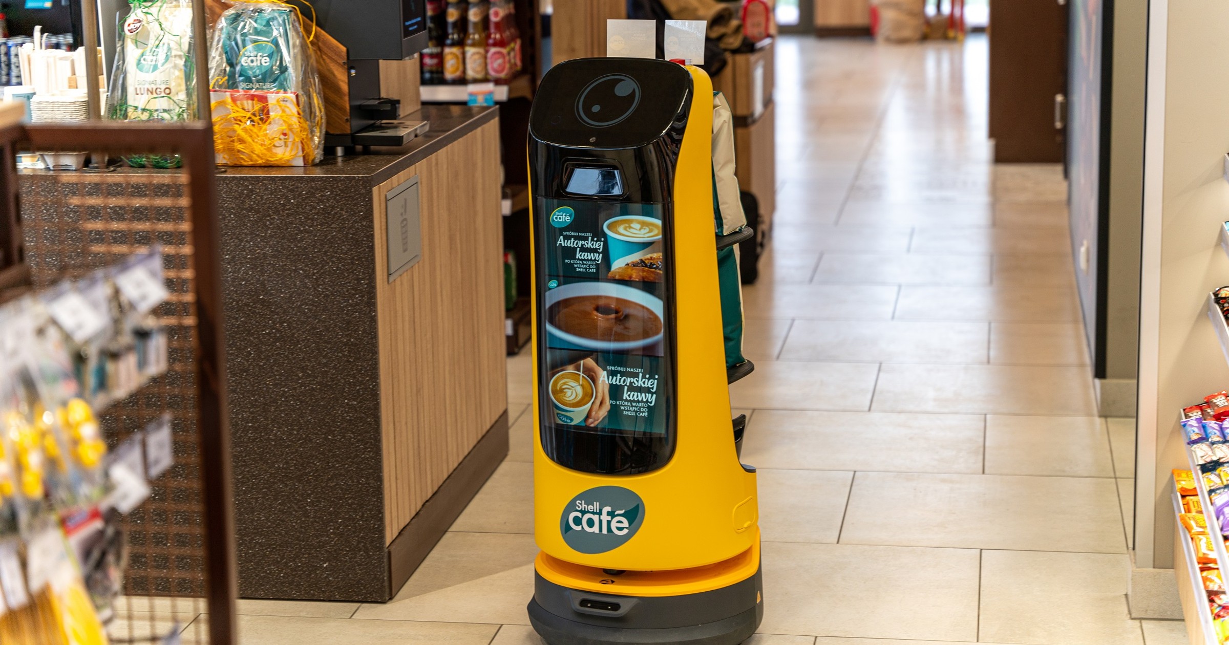 Pierwsze w Europie roboty na stacji paliw Shell. Pilotażowe projekt we Wrześni w Polsce