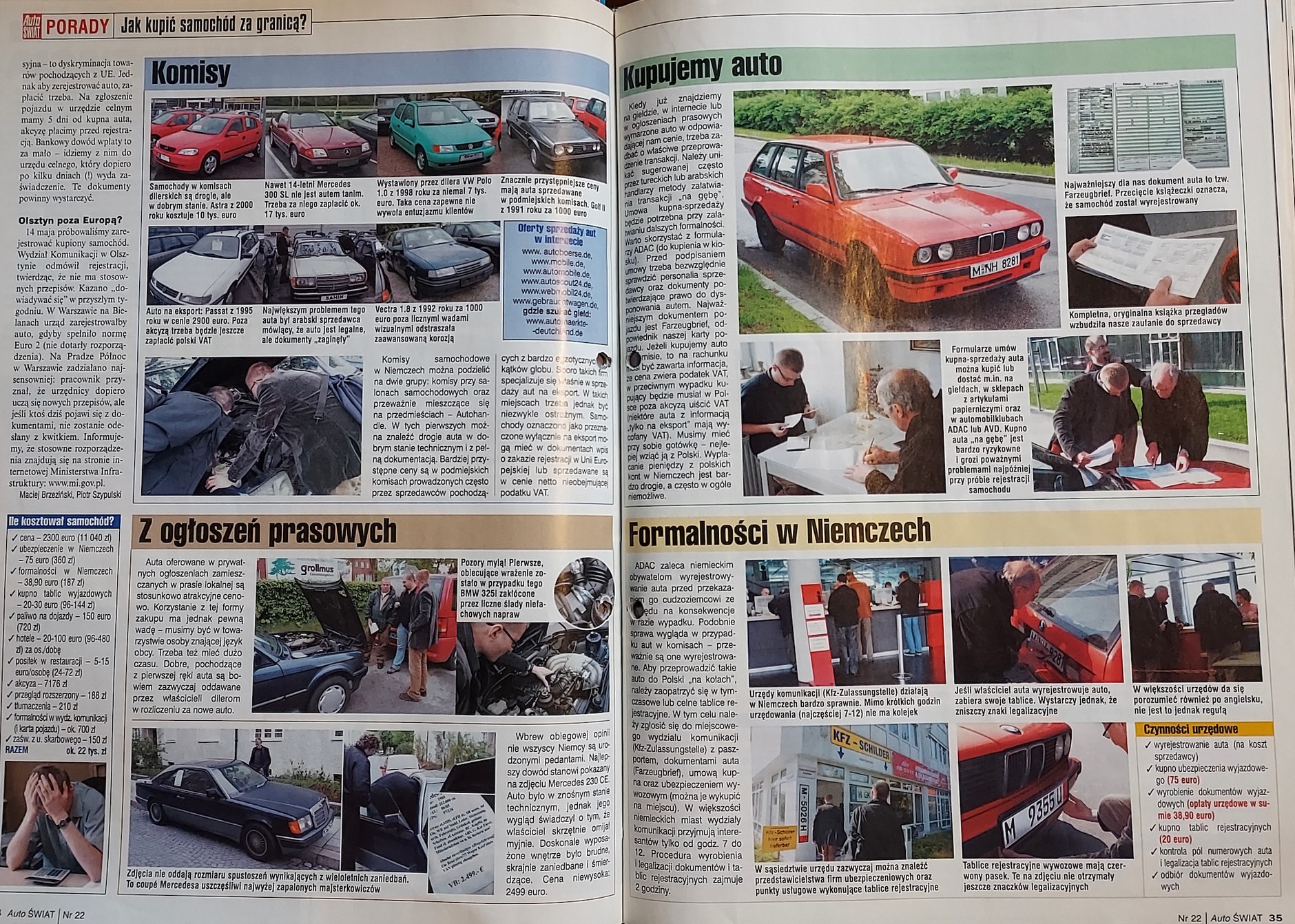 Reportaż z wyjazdu po auto po wejściu Polski do UE