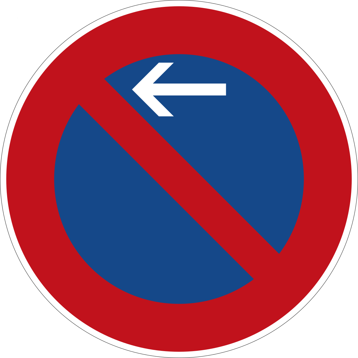 Niemiecki znak 286-10 - Zakaz postoju