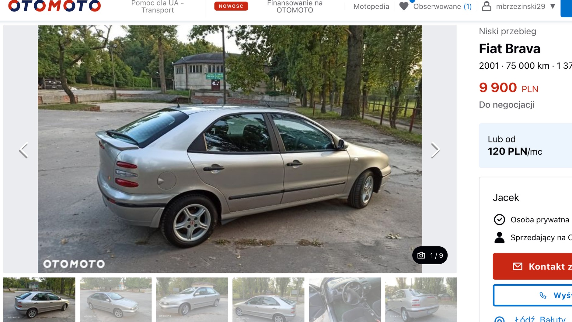 Fiat Brava z ogłoszenia
