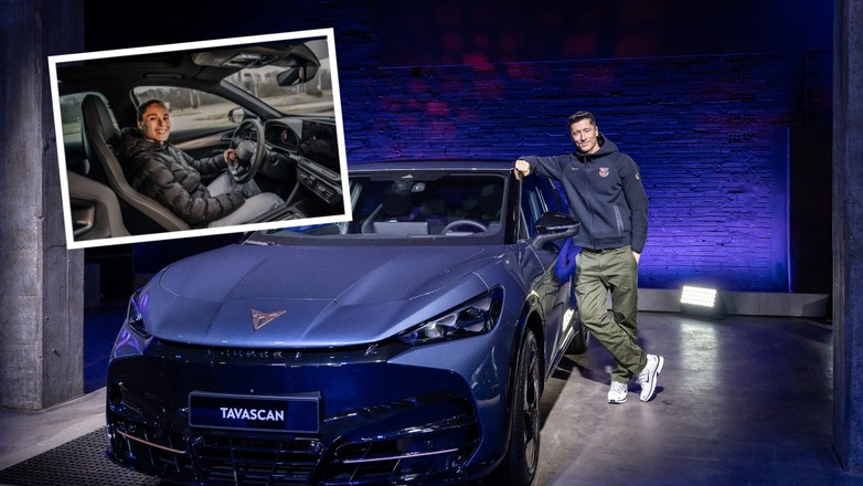 Ewa Pajor i Robert Lewandowski mają podobne służbowe auto