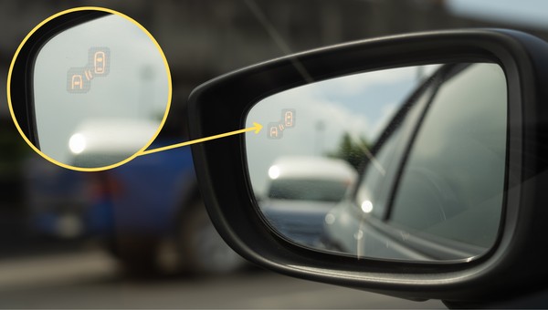 Widzisz migającą lampkę na lusterku? Ta żółta kropka może uratować życie