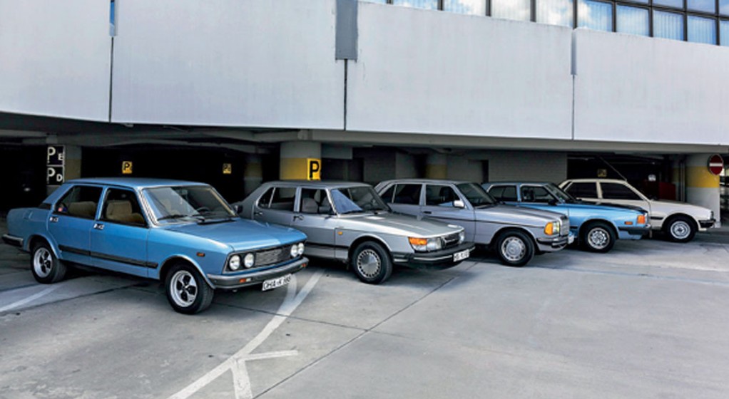 Fiat 132 kontra Mazda 929L, Mercedes 200, Peugeot 505 i Saab 900 - Czy liczy się tylko schabowy?