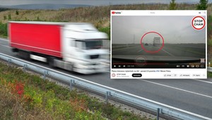 To nie przebita opona "miotała" nim po autostradzie. Siał postrach ciężarówką na A4 [WIDEO]