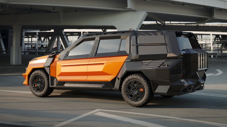 Dartz Prombron' Black Alligator MMXX - Black Tiger Lunar Year Edition na bazie Mercedesa-Maybacha GLS