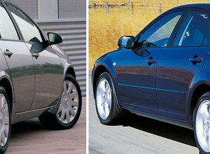 Porównanie: Nissan Primera P12 vs. Mazda 6 I - pojedynek samurajów
