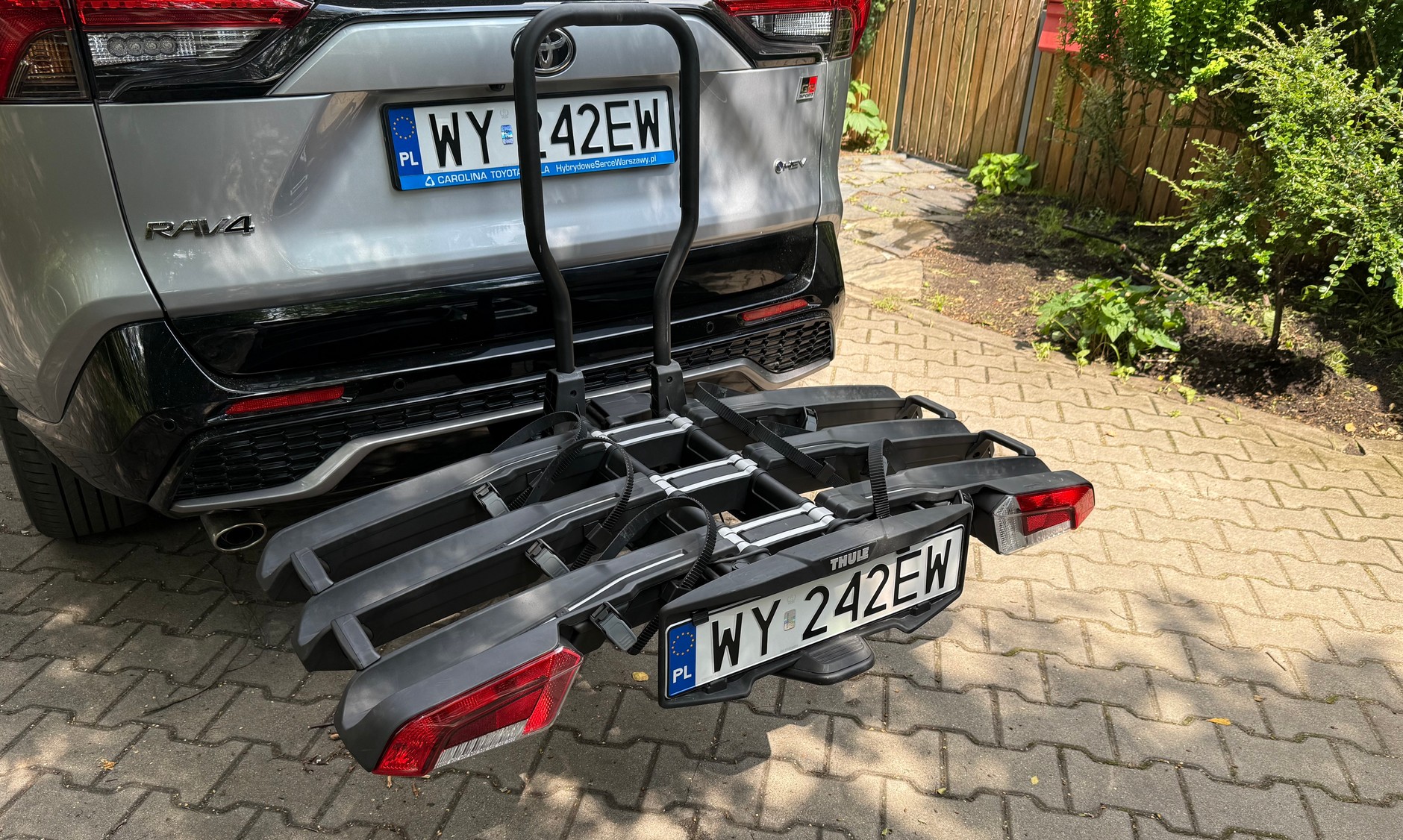 Bagażnik EasyFold 3 - jeszcze bez dodatkowego adaptera na czwarty rower