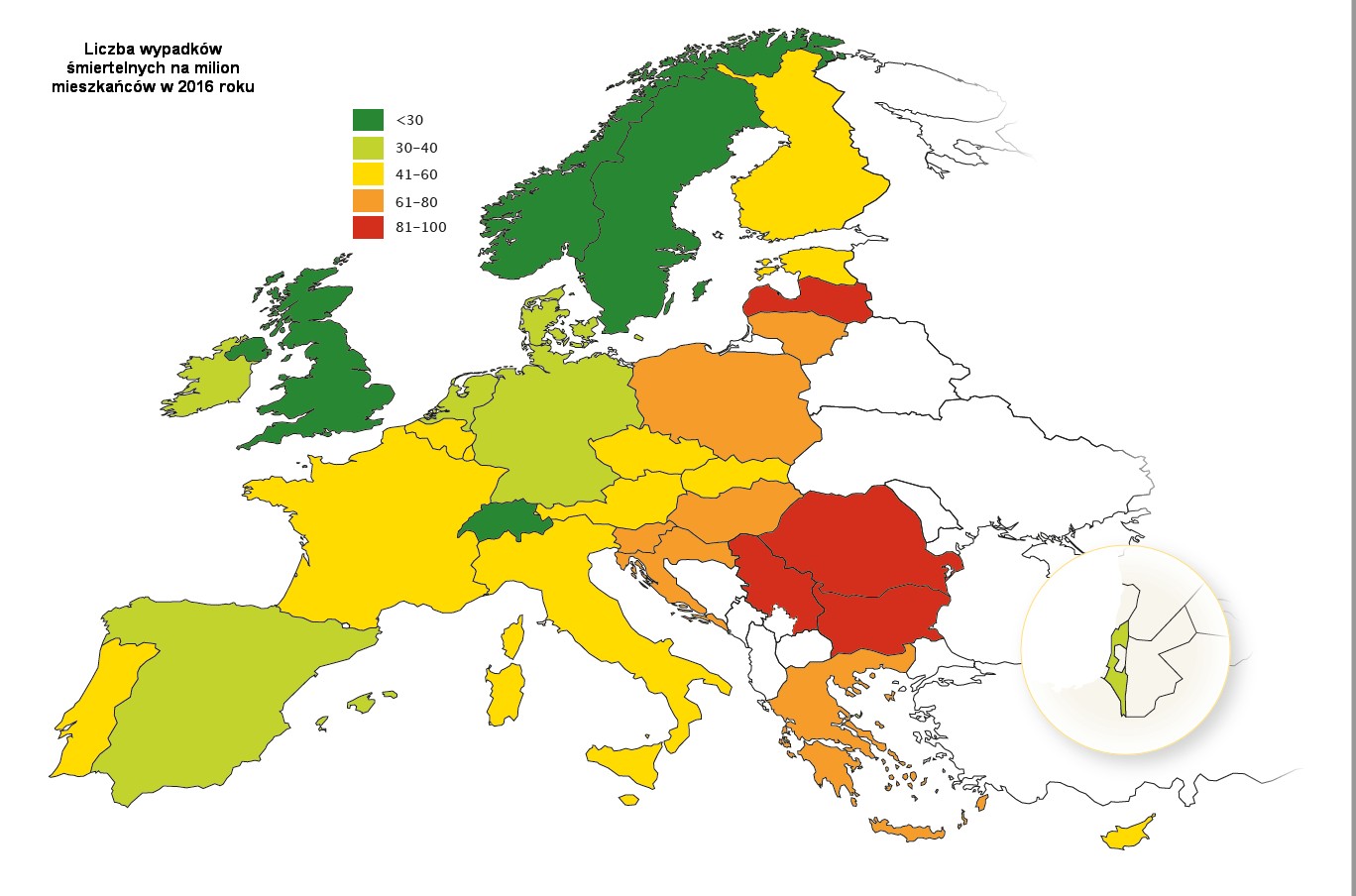 Liczba wypadków w UE