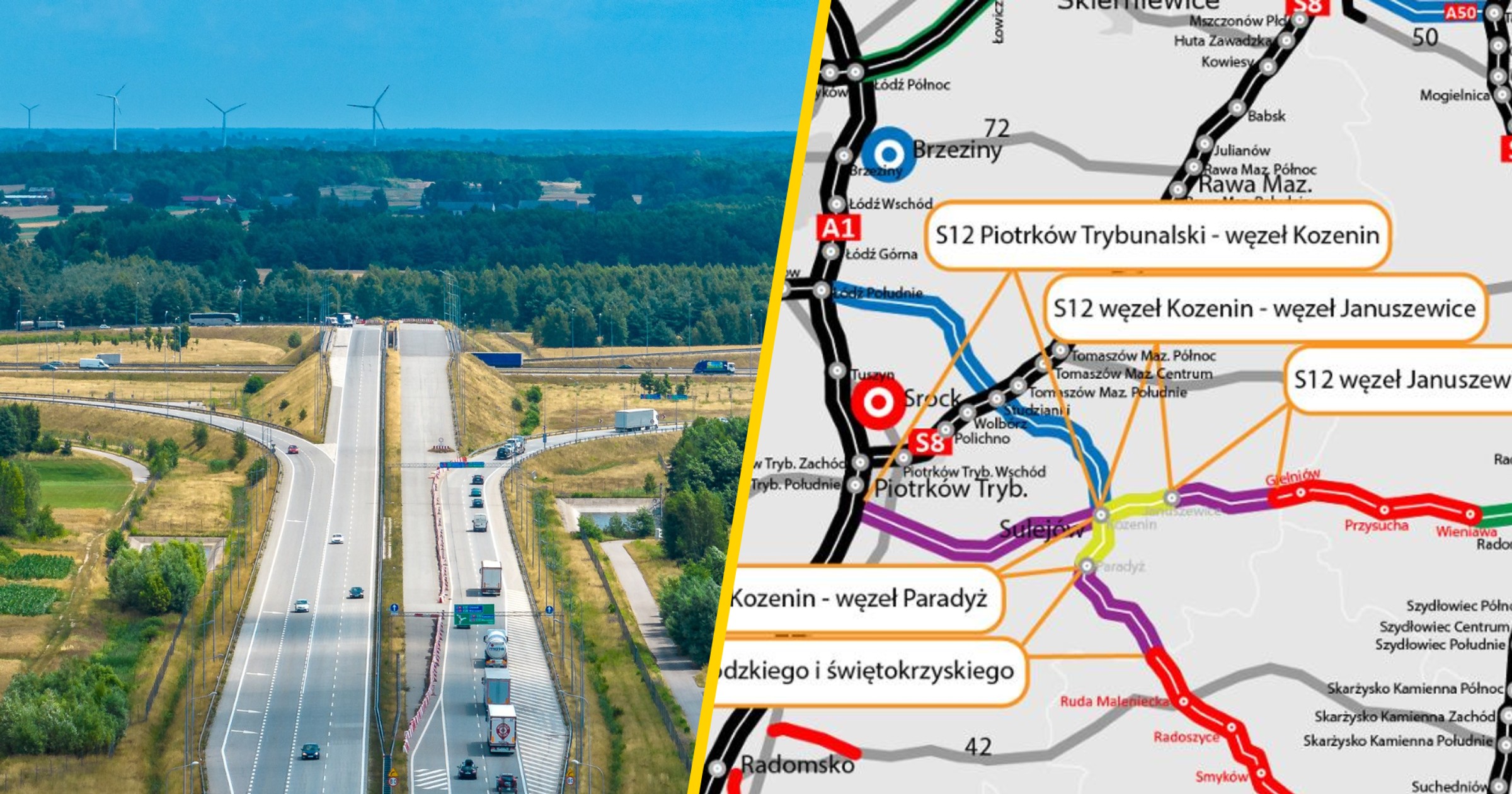 Ważne decyzje dla dróg S74 i S12