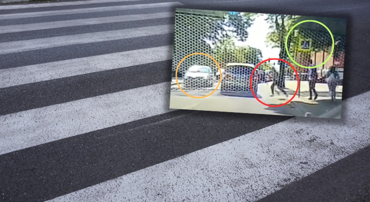 Piesza wbiegła na przejście dla pieszych. Kierowca nie miał szans [WIDEO]