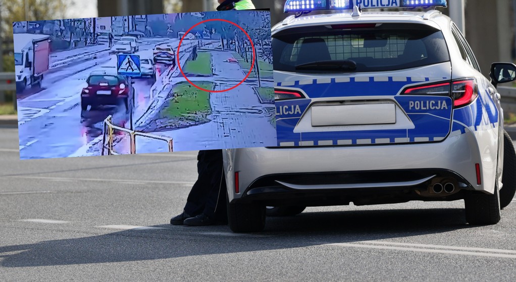 Policjanci uratowali kobietę, która upadła na chodnik (fot. screen: Facebook/KPPPisz)