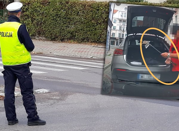 Strąbił jadącego pod prąd Mercedesa. Kierowca otworzył bagażnik i kosztownie go "ukarał"