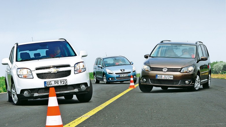Chevrolet Orlando kontra VW Touran i Peugeot 5008: siedem miejsc na życzenie