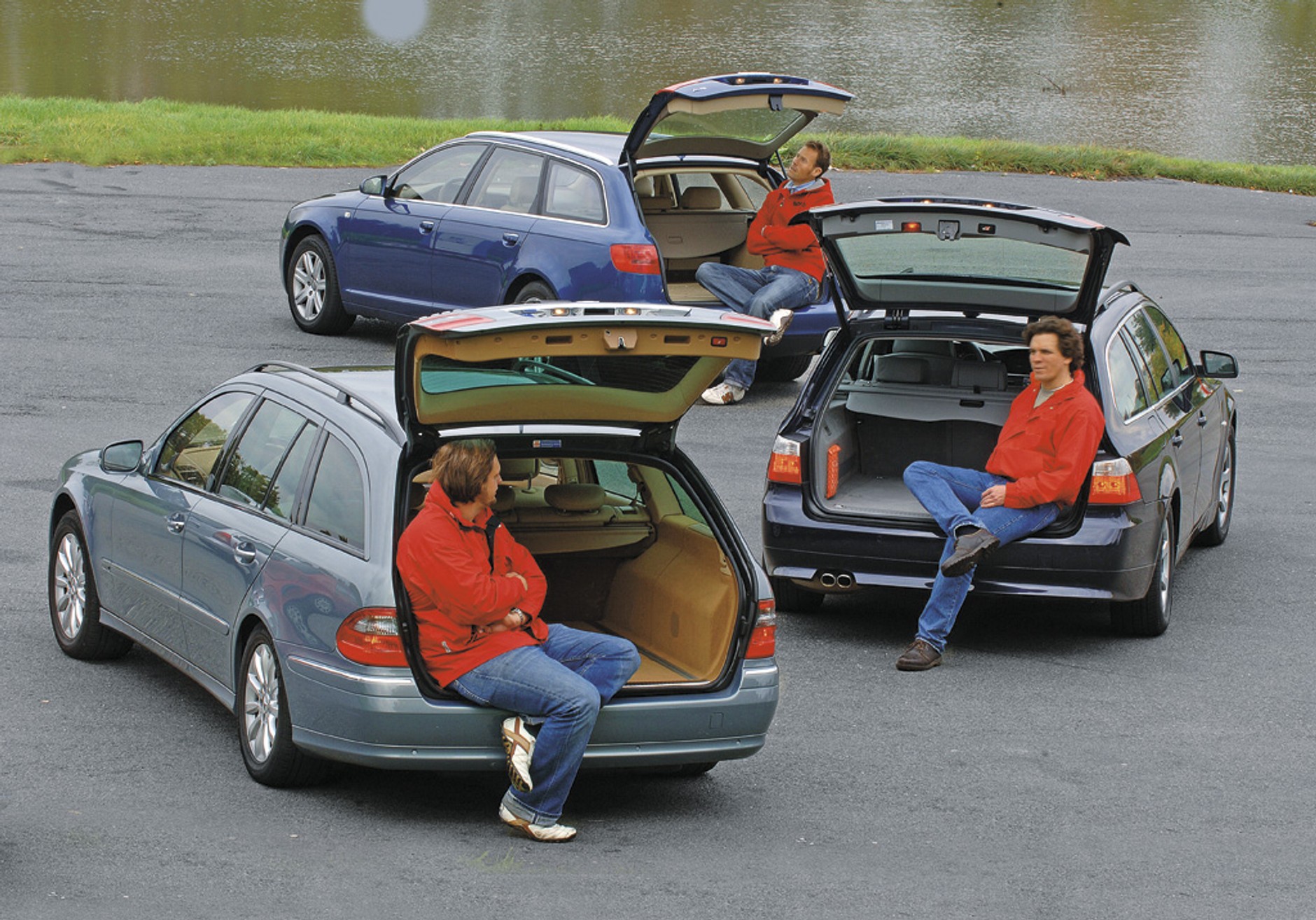 Audi A6, BMW 5, Mercedes E