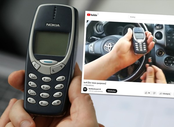 Pokazali kradzież samochodu "na Nokię 3310". Operacja zajęła 30 sekund [WIDEO]