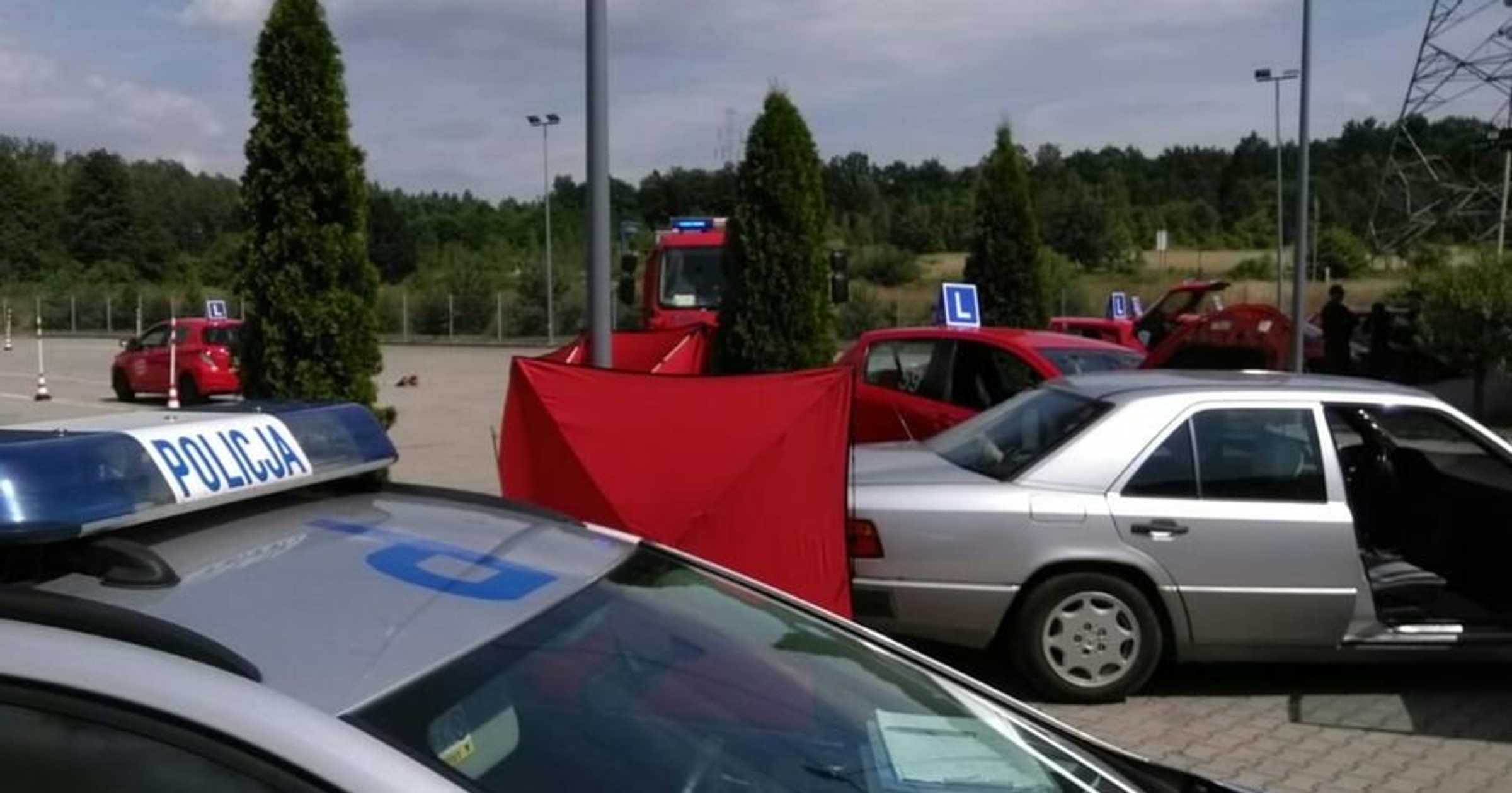 Wypadek w trakcie egzaminu