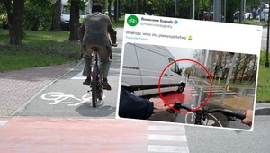 To nagranie podzieliło internautów. "Rowerzysta nie jest pępkiem świata" [WIDEO]