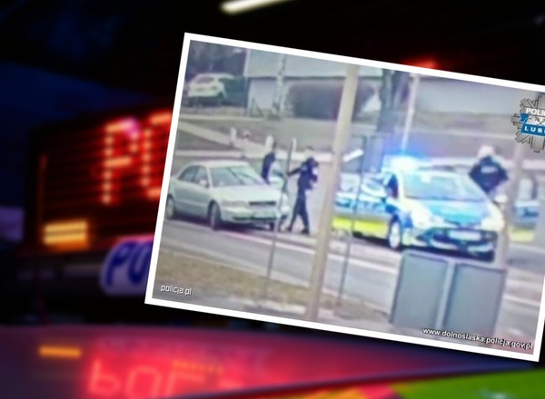 Na oczach policjantów nie trafił w rondo i "zaparkował" na krawężniku. Wynik? 1,5 promila