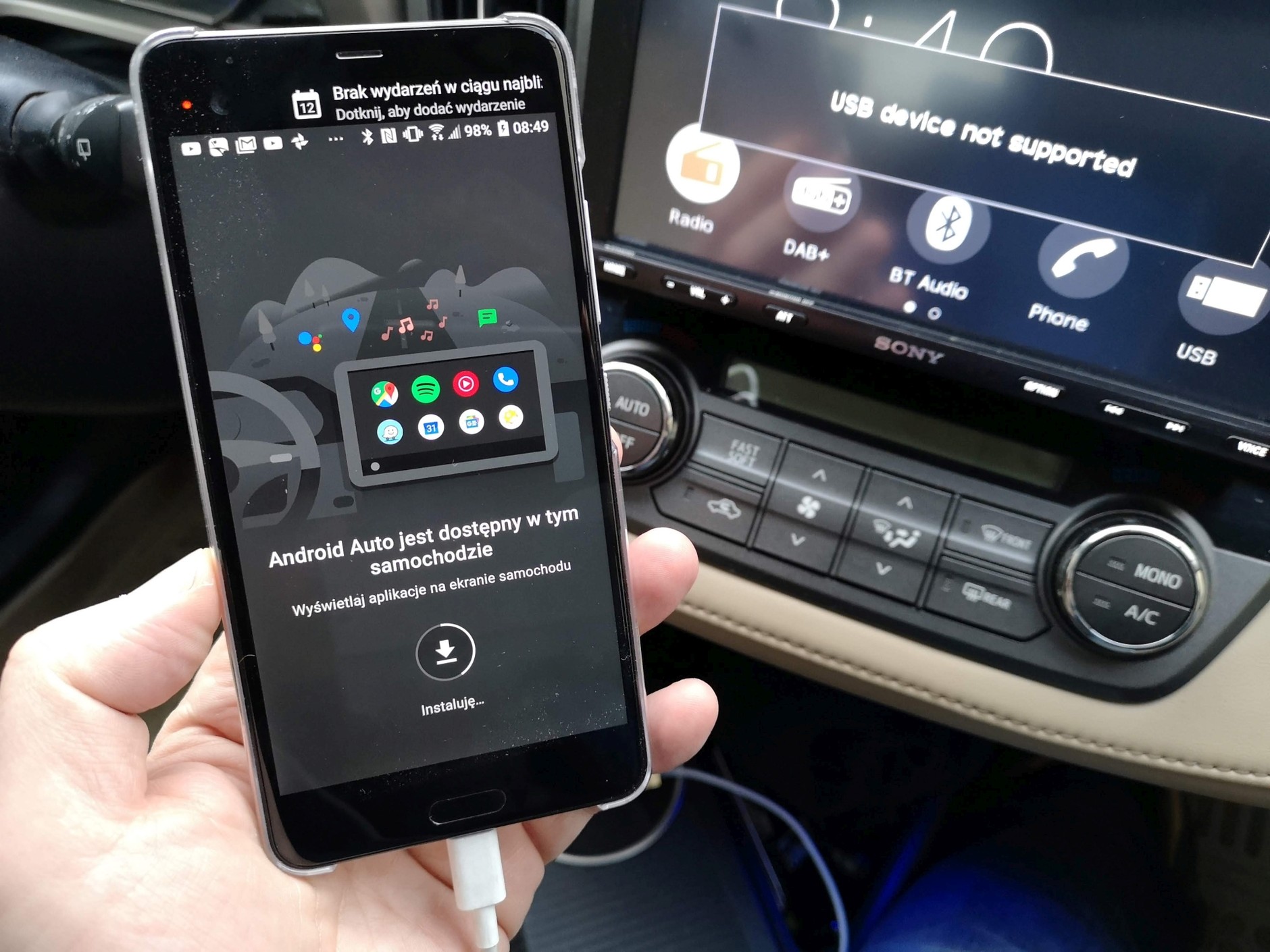 Konfiguracja Android Auto