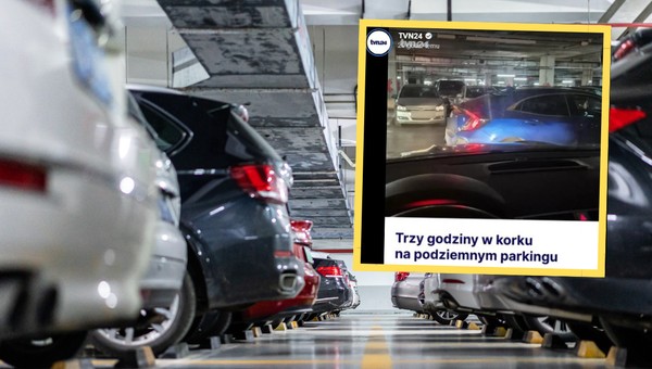 Kierowcy uwięzieni na podziemnym parkingu galerii. "Błagam, zróbcie coś"